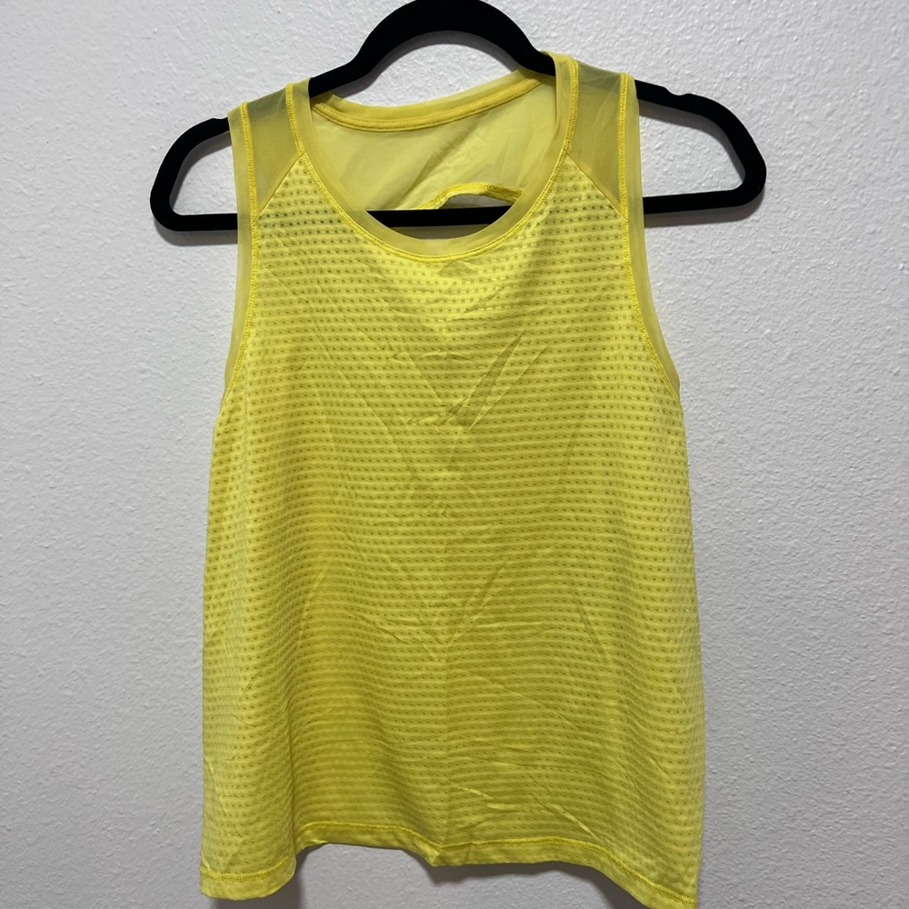 Ellie Yellow Racerback Tank Top Size XL